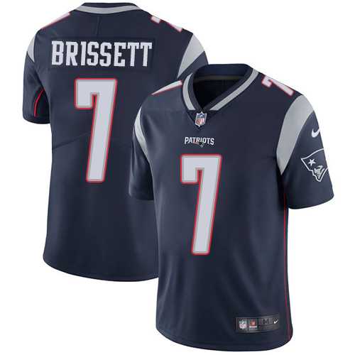 Nike New England Patriots #7 Jacoby Brissett Navy Blue Team Color NFL Vapor Untouchable Limited Jersey,We sell and wholesale Nike New England Patriots #7 Jacoby Brissett Navy Blue Team Color NFL Vapor Untouchable Limited Jersey on line form chian!